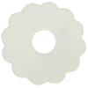 Anillo para velas Stjernsund flor de loua blanco brillo 9,3 cm | 24 piezas