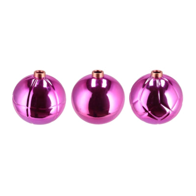 Vaso Daan Benthout palla di natale fucsia 14 cm 3 assortiti | 6 pezzi