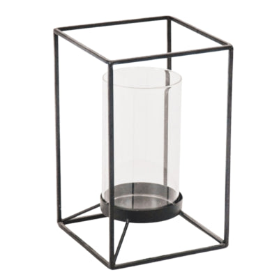 Lanterna Housevitamin nera 25 cm | 6 pezzi