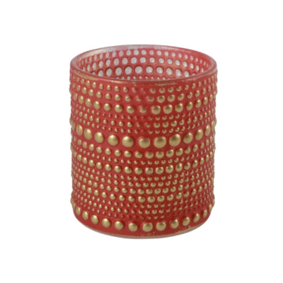 Portacandela Countryfield nelle s rosso 8 cm | 24 pezzi