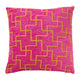 (r) fodera per cuscino jacquard rosa 45 x 45 cm | 12 pezzi