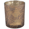 Ptmd theelichthouder magali glas bruin 10 cm | 6 stuks