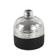 Vaso Countryfield terri s nero argento 13 cm | 12 pezzi