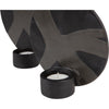Portacandelina da parete nero 20 cm set da 2 | 6 pezzi