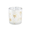 Ptmd theelichthoud aolani flower glas wit s 8 cm | 12 stuks