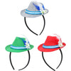 Hoofdband oktoberfest 18 cm 3 assorti | 24 stuks