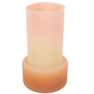 Jarrón shae marrón mate rosa salmón 17 cm | 24 piezas