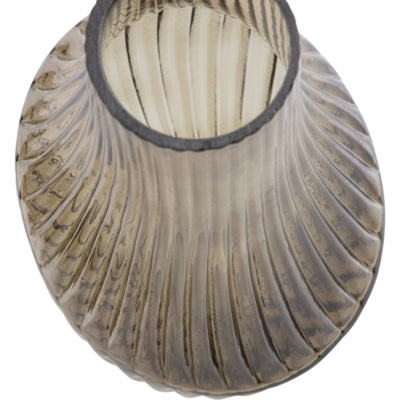 Vaso Bepurehome in vetro fumé 25 cm | 4 pezzi
