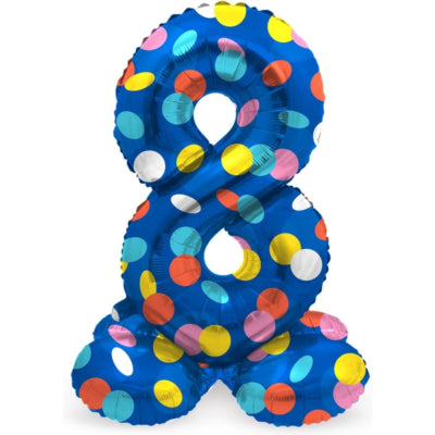 Palloncino foil folat in piedi 8 punti 41 cm | 20 pezzi