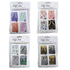 Geschenkverpakking 4 stuks met strik glitters 14 cm 4 assorti | 24 stuks