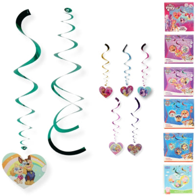 Ciondolo a spirale 40 cm 6 set assortito di 6 | 24 pezzi