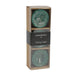 Countryfield drijfkaars bollie donkergroen 5 cm set van 3 | 24 stuks