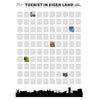 Senza krasposter toerist in eigen land 80 cm | 12 stuks