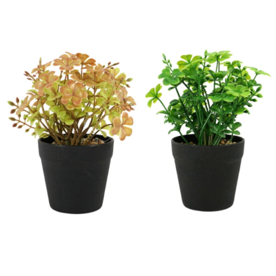 Trifoglio pianta artificiale in vaso 18 cm 2 assortiti | 12 pezzi