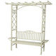 (r) panca da giardino barolo alluminio beige 210 cm