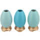 Daan benthout Decorazione pasquale Uovo di Pasqua blu 15 cm 3 assortiti | 6 pezzi