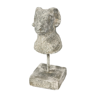 Statua Countryfield su base ariete nelli grigio 25 cm | 8 pezzi