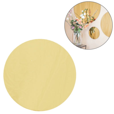 Specchio da parete Housevitamin rotondo color oro 80 cm | 3 pezzi