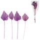 Fascio di foglie di palma essiccate viola 35 cm 4 pezzi | 18 pezzi