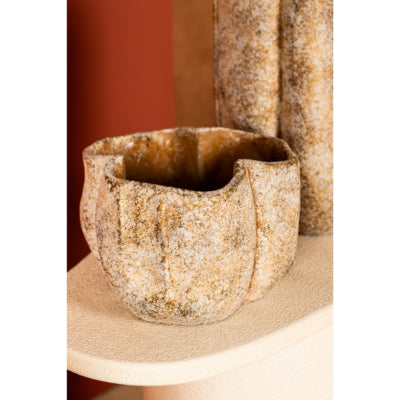 Ptmd vaso da fiori Roddie crema 20 cm | 8 pezzi