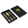 Set posate Ptmd Thrust in confezione regalo color oro set da 3 | 12 pezzi