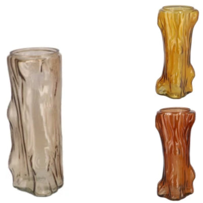 Daan bentwood vase tree brown 14 cm 3 assorted | 12 piezas