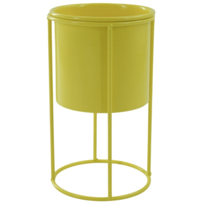 Maceta Housevitamin sobre metal estándar amarillo 19 cm | 12 piezas