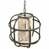Ptmd hanglamp july metaal hout 46 cm | 2 stuks