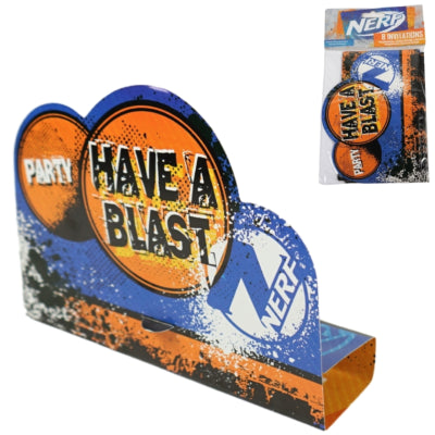 Amscan nerf biglietti d'invito e buste 12 x 16 cm 8 pezzi | 36 pezzi