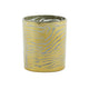 Light living theelichthouder zebra grijs goudkleurig 10 cm | 12 stuks