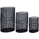 Ptmd farol javi metal negro 50 cm juego de 3 | 2 piezas