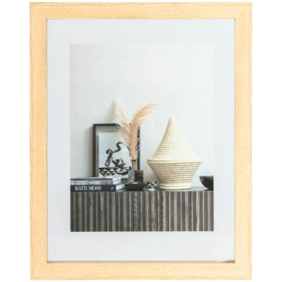Cornice per foto in legno naturale 34 x 44 cm | 8 pezzi