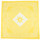 Fodera per cuscino del commercio equo e solidale tribale giallo 45 x 45 cm | 12 pezzi