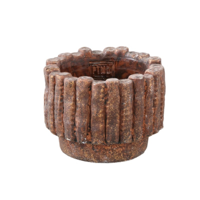 Ptmd vaso da fiori elza s marrone 12 cm | 12 pezzi