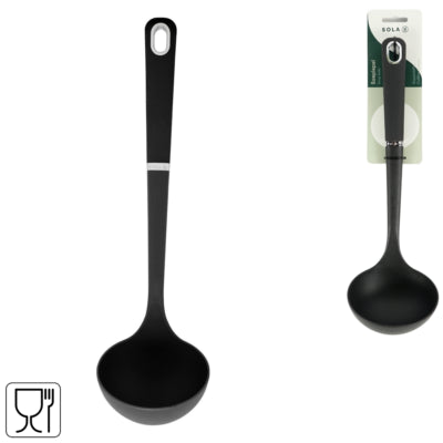 Cuchara sopera Sola negra 33 cm | 48 piezas
