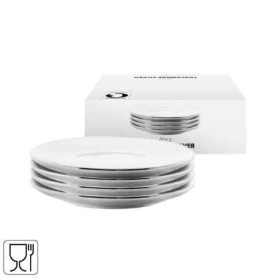 Piatto Vtwonen color argento 12 cm set da 4 | 6 pezzi