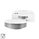 Piatto Vtwonen color argento 12 cm set da 4 | 6 pezzi