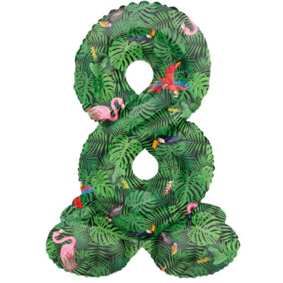 Folat folieballon staand 8 jungle vibe 41 cm | 20 stuks