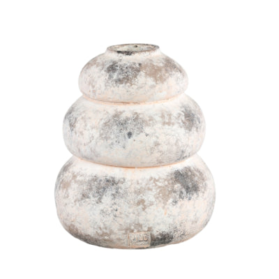 Vaso Ptmd bulby beige rosa m 31 cm | 2 pezzi