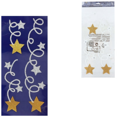 Vinilo para ventana estrella fugaz 49 cm | 24 piezas