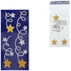 Raamsticker vallende ster 49 cm | 24 stuks