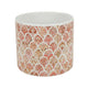 Vaso da fiori in ceramica arancione 12 cm | 12 pezzi