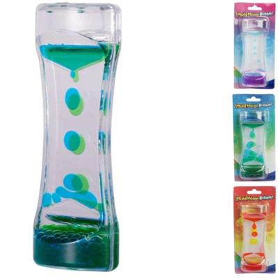 Reloj de arena liquid motion bubbler 14 cm 3 surtidos | 24 piezas