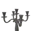 Candeliere classico in alluminio effetto anticato 40 cm | 2 pezzi