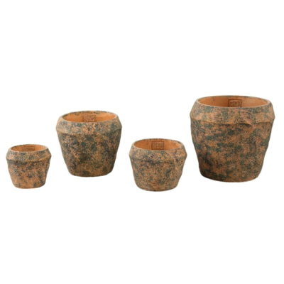 Ptmd bloempot lourdes geel groen 15 cm | 16 stuks