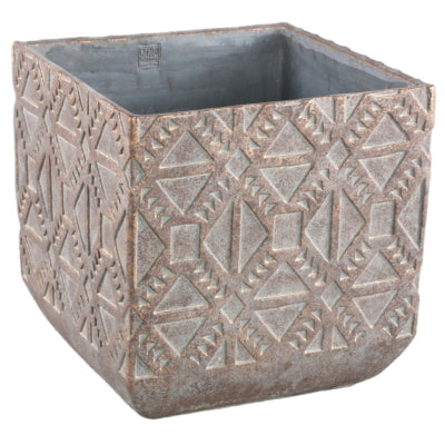 Ptmd vaso da fiori Jenah marrone xl 40 cm | 2 pezzi