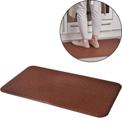 Tappetino antifatica intrecciato marrone 90 x 50 cm | 6 pezzi