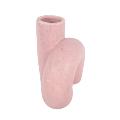 Jarrón twist rosa 11,5 cm | 16 piezas