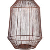 Ptmd windlicht justy l koperkleurig 38 cm | 2 stuks