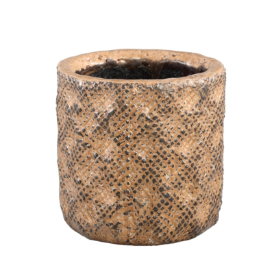 Maceta ptmd melton xs marrón 12 cm | 6 piezas